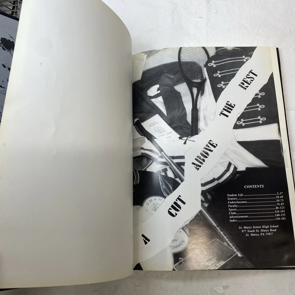 1989 ST.‎ MARYS SENIOR HIGH SCHOOL YEARBOOK, THE VOYAGER, ST. MARYS, PA